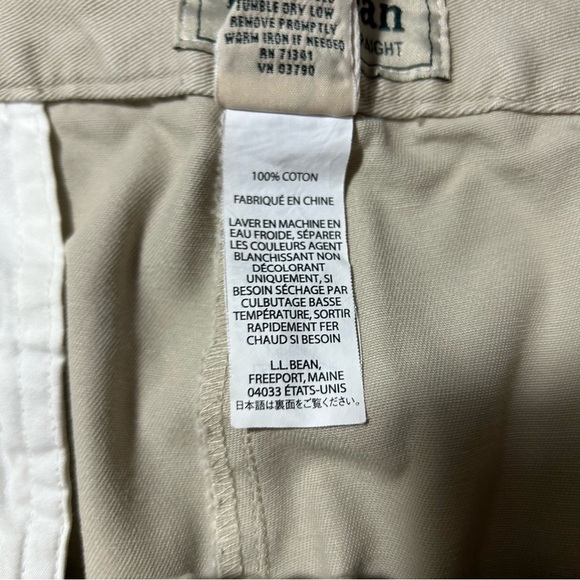 New Ll Bean Women’s Tan Khaki Dress Pants Size 16 Petite BNWT Straight - Picture 4 of 6